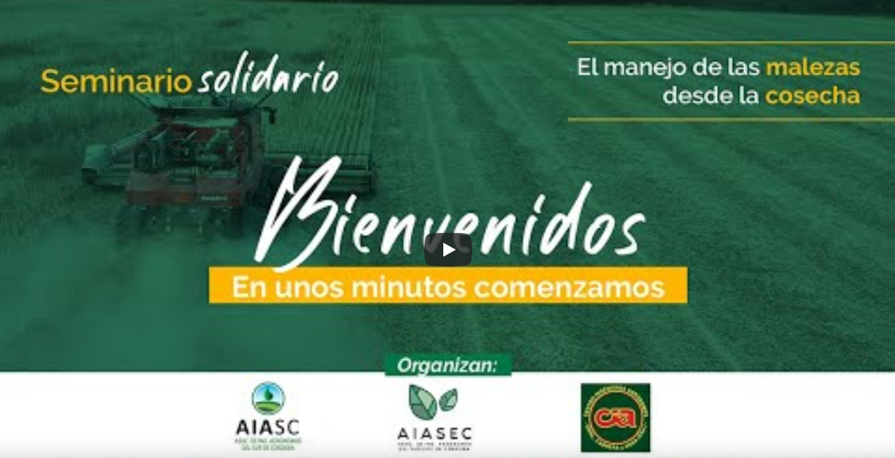Read more about the article En seminario solidario a afectados por COVID-19 se presentó el control de malezas a cosecha