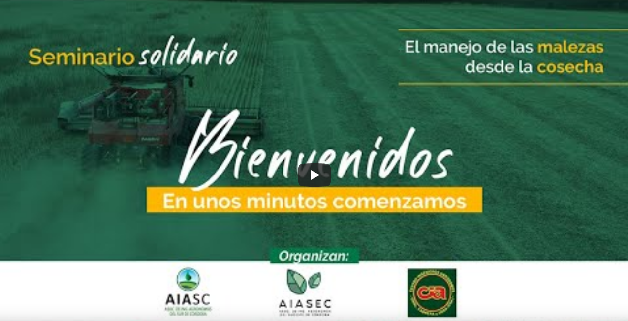 Lee más sobre el artículo En seminario solidario a afectados por COVID-19 se presentó el control de malezas a cosecha